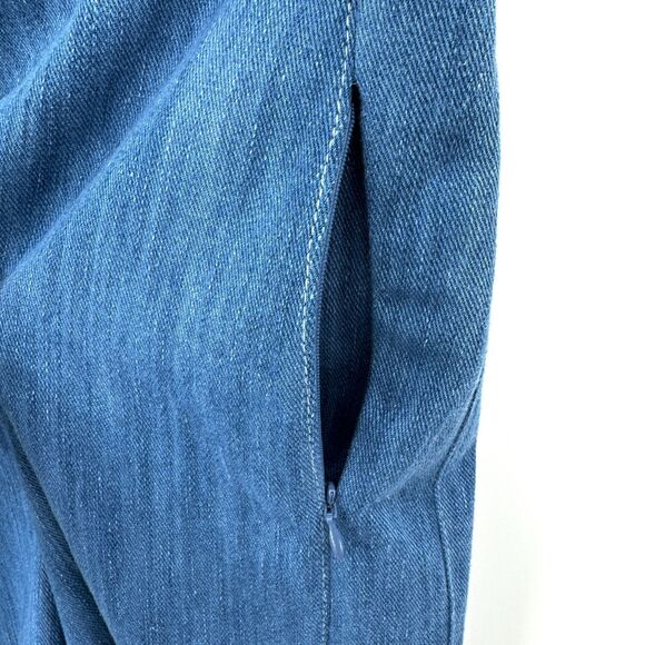 AKRIS PUNTO Filia High Waist Denim Blue Bermuda Shorts Size 14 - Picture 7 of 11